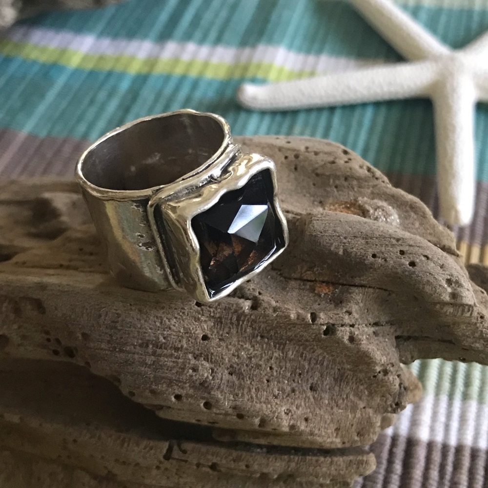 Silpada Sterling Silver Smokey Quartz Ring - Picture 9 of 16